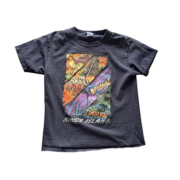 Cedar Fair Entertainment Other - Kings Island Roller Coaster Graphic T-Shirt  Cedar Fair Youth Medium Collectible